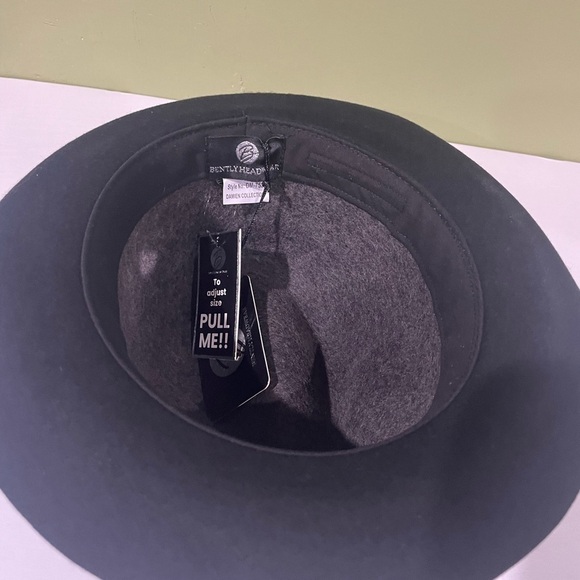 Bently collection hat brim fedora wool charcoal/black - Picture 4 of 4